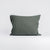 Dark Green Linen Pillow Case