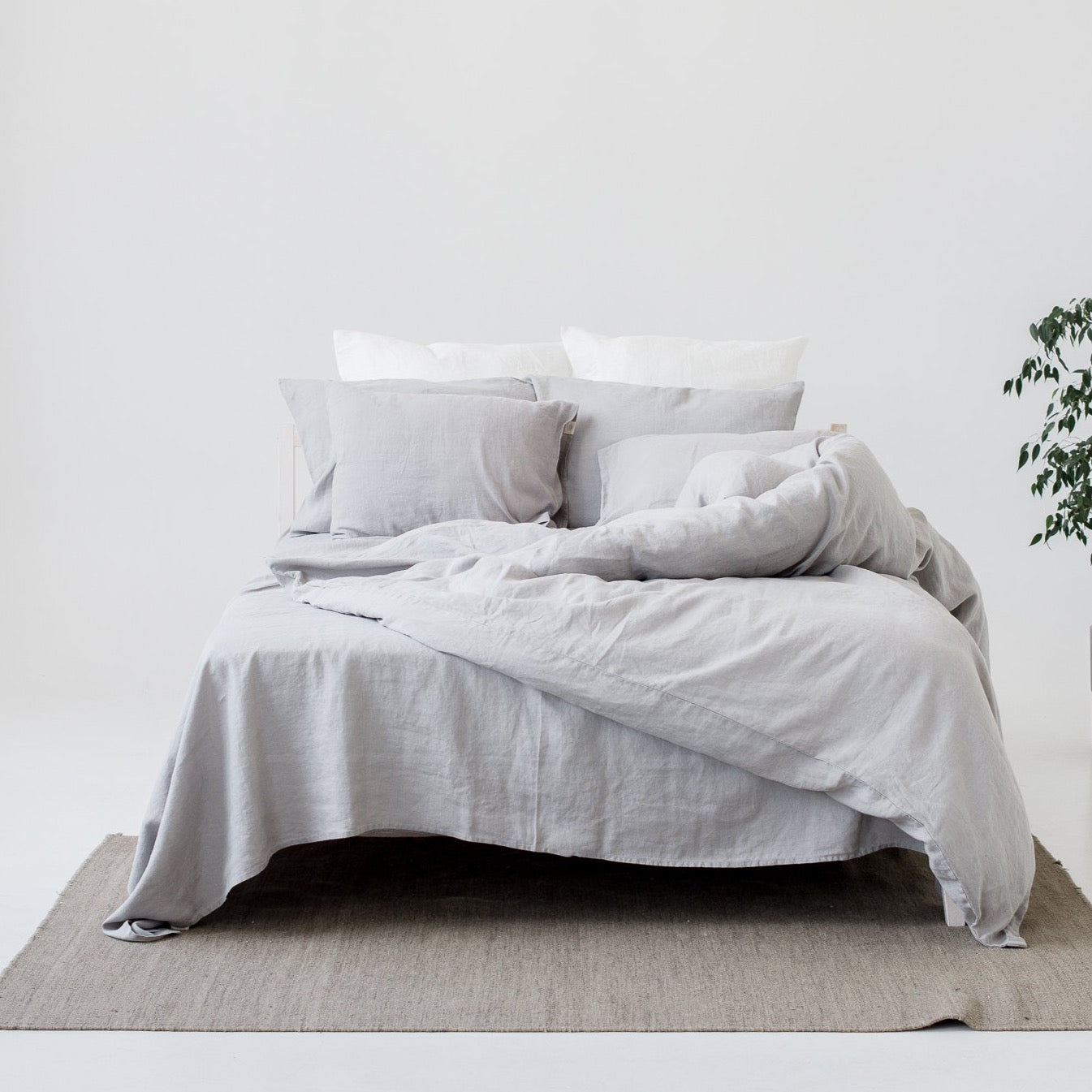 Light Grey Linen Duvet My Linen Home