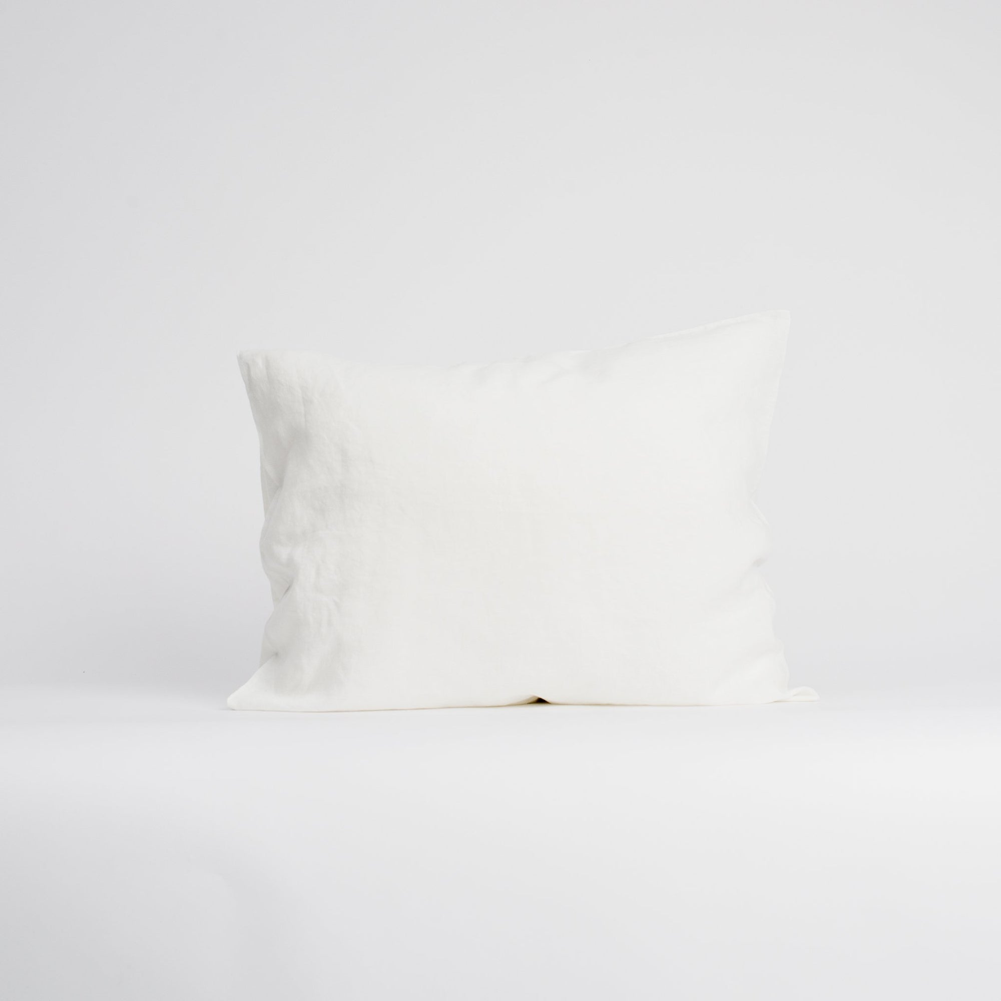 Milk White Linen Pillow Case