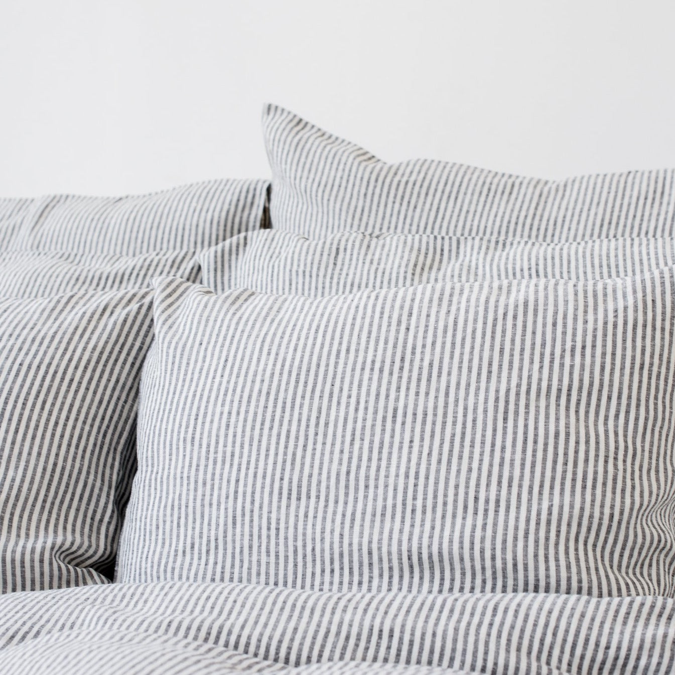 Set of 2 Stripe Linen Pillowcases My Linen Home